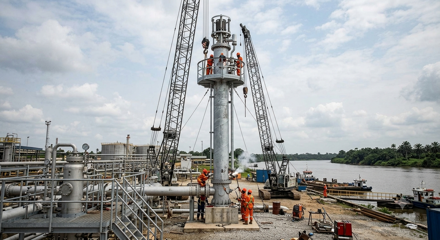 Design, construction, and installation of 16-inch smokeless flare stack – photo 1